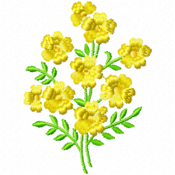 Flowers And Tree Embroidery Design 8